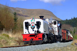 Newly overhauled Garratt engine at the head of a WHR train